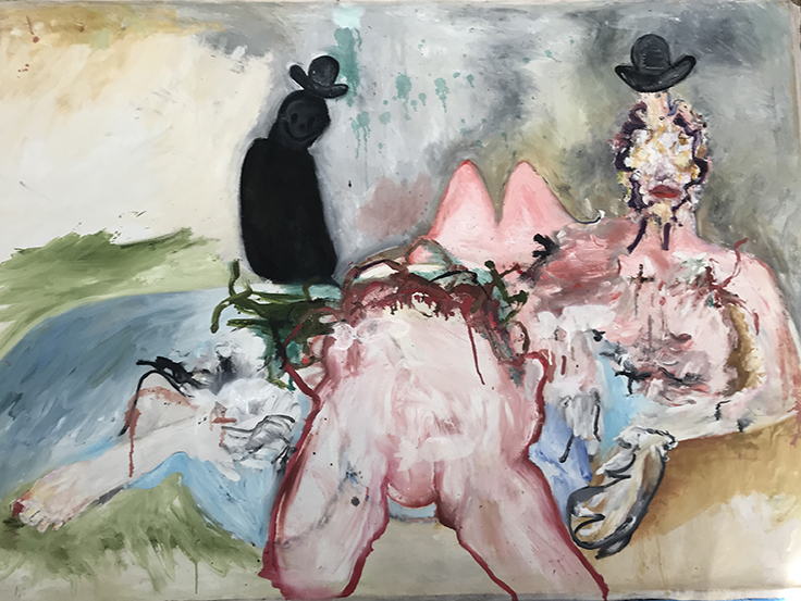 Two Hats painting